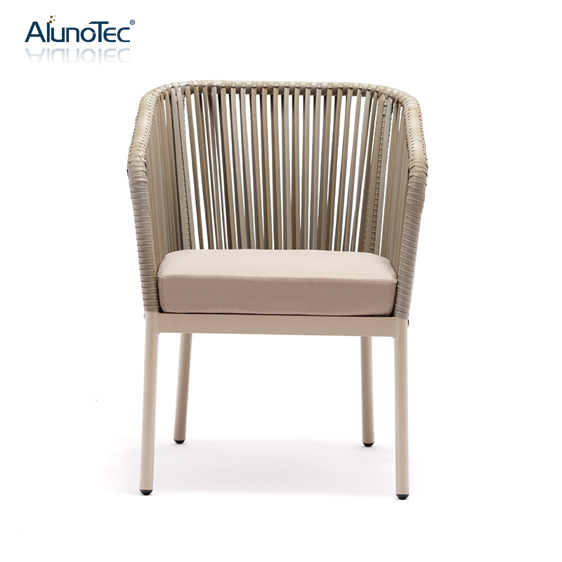 Wasserdichter PE-Rattan-Stuhl im modernen Design für Gartenmöbel-Sofa-Set im Freien 