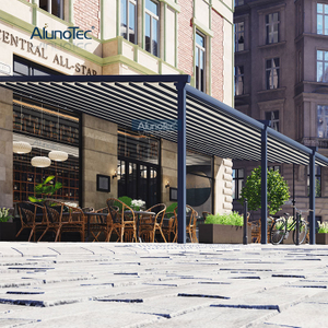 Maßgeschneiderte ausziehbare Pergola-Dachmarkise für den Außenbereich mit verstellbarem Dach