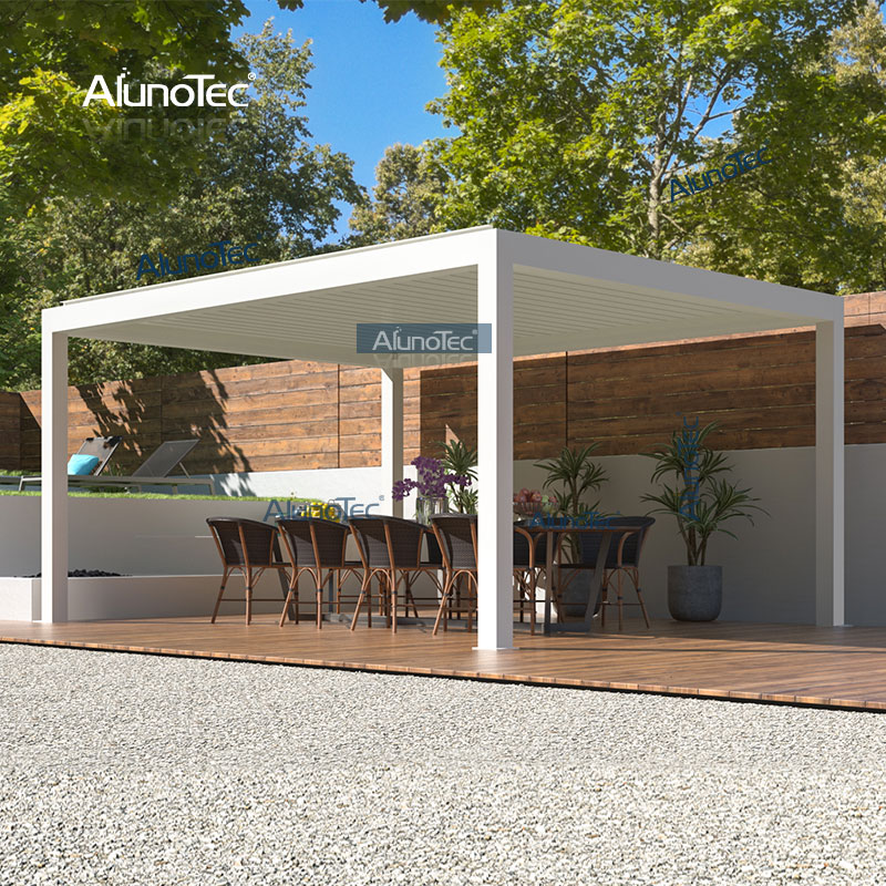 AlunoTec maßgeschneiderte Pavillons Terrasse motorisierte Outdoor-Pergola für den Garten