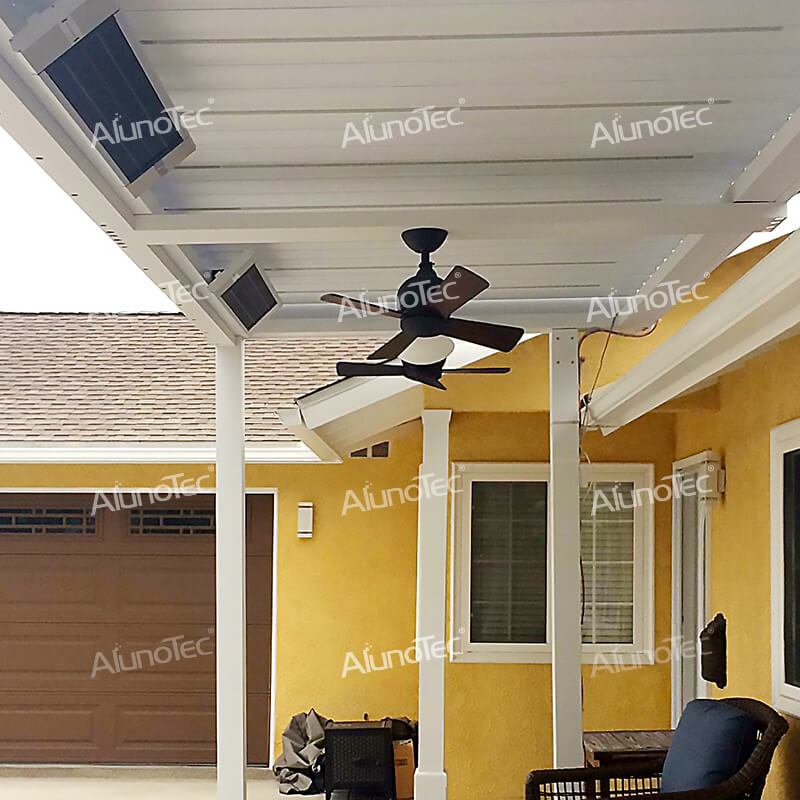 Patio-Pavillon, Metall-Innenhof, manuelle Aluminium-Pergola für den Außenbereich