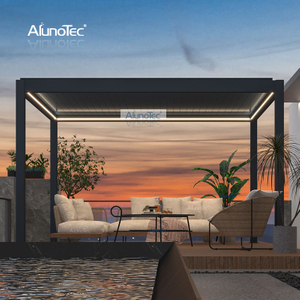 Schnelles Angebot: 3 Meter Breite, 4 Meter A-Pergola-Schließseitengröße, undurchsichtige Öffnungsdachsysteme