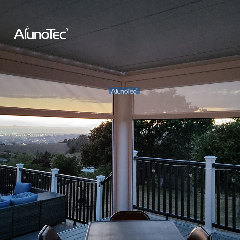 AlunoTec Motorisierte Vordächer Pergo Eco Style Pergola Pavillon Hinterhofstruktur 