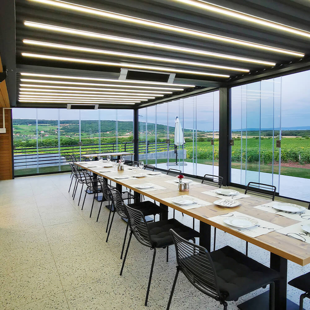 Lamellendach für Terrasse