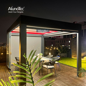 Leicht zu montierende Pergolen, Halterungen, Bögen, automatische Terrassenlamellen, Dachpavillon, zusätzlicher Außenbereich im Freien