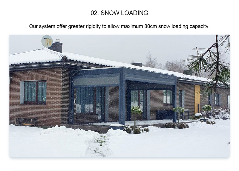 3x3 3x4 3x5 3x6m Wandmontierte motorisierte Lamellen grauweiße Pergola 