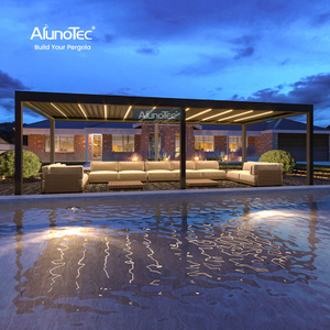AlunoTec maßgeschneiderte Pavillons Terrasse motorisierte Outdoor-Pergola für den Garten