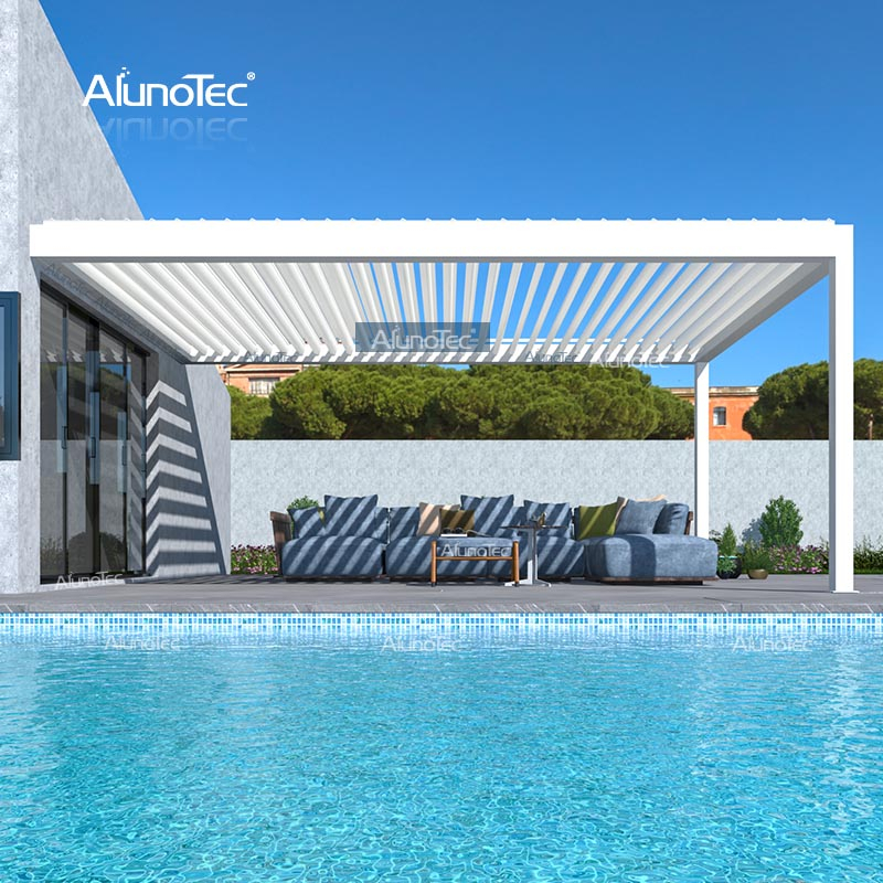 Freistehender, freistehender Terrassen-Hinterhof-Grillplatz, 3 x 3 m, 3 x 4 m, 4 x 6 m, Pergola-Carport mit Regensensor