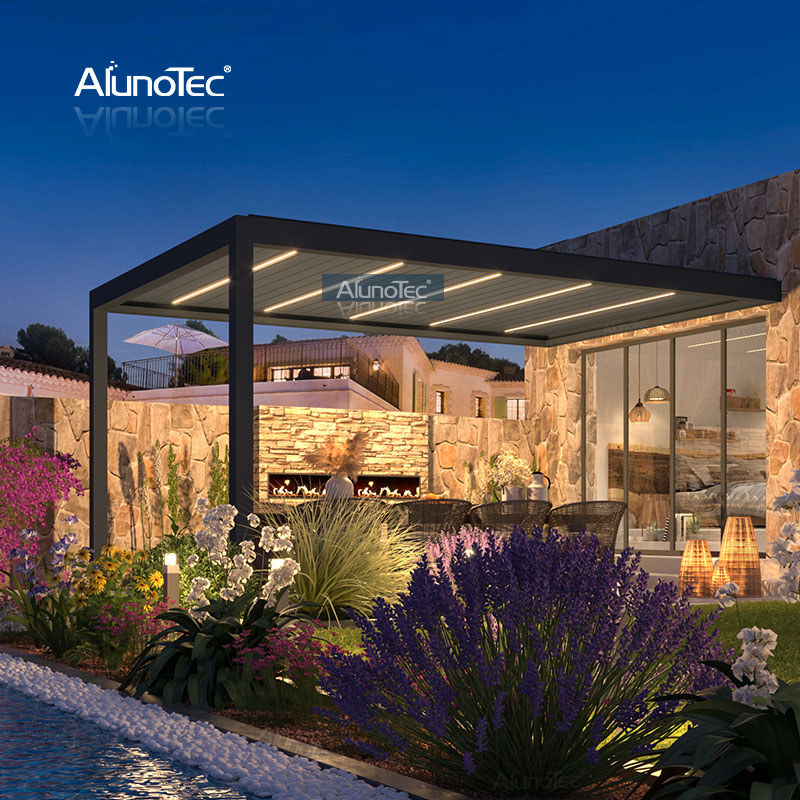 Schnelles Angebot: 3 Meter Breite, 4 Meter Pergola, Seitengröße, Öffnung, undurchsichtiges Dach