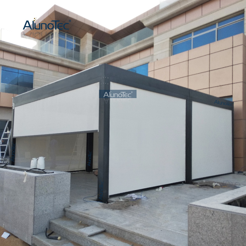 AlunoTec 12x10 Direkt Toronto Freistehende Pergolen Kanada Motorisiertes Dach mit Installationsanleitungen Video