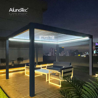 Manuelles regensicheres Lamellendach im Freien, bioklimatisches, modernes Pergola-Design für Großhändler