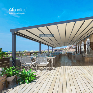  Outdoor-Swim-Spa-Whirlpool-Abdeckung, motorisierte versenkbare Pergola-Konstruktion