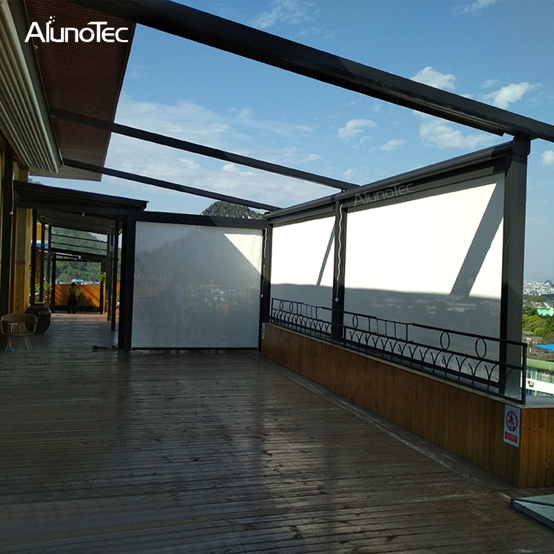 Wasserdichte elektrische Garten-Aluminium-Pavillon, einziehbare Markise für Terrasse