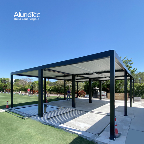 AlunoTec Mega Outdoor Structures Kaffee Hotel Restaurant Villa Motorisierte Premium-Terrassenüberdachungen