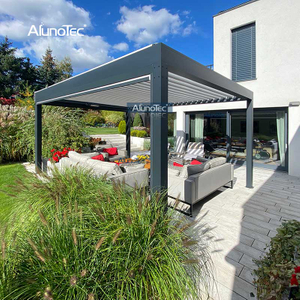 TikTok Pergolux Lamellendach, wasserdichte motorisierte Pergola