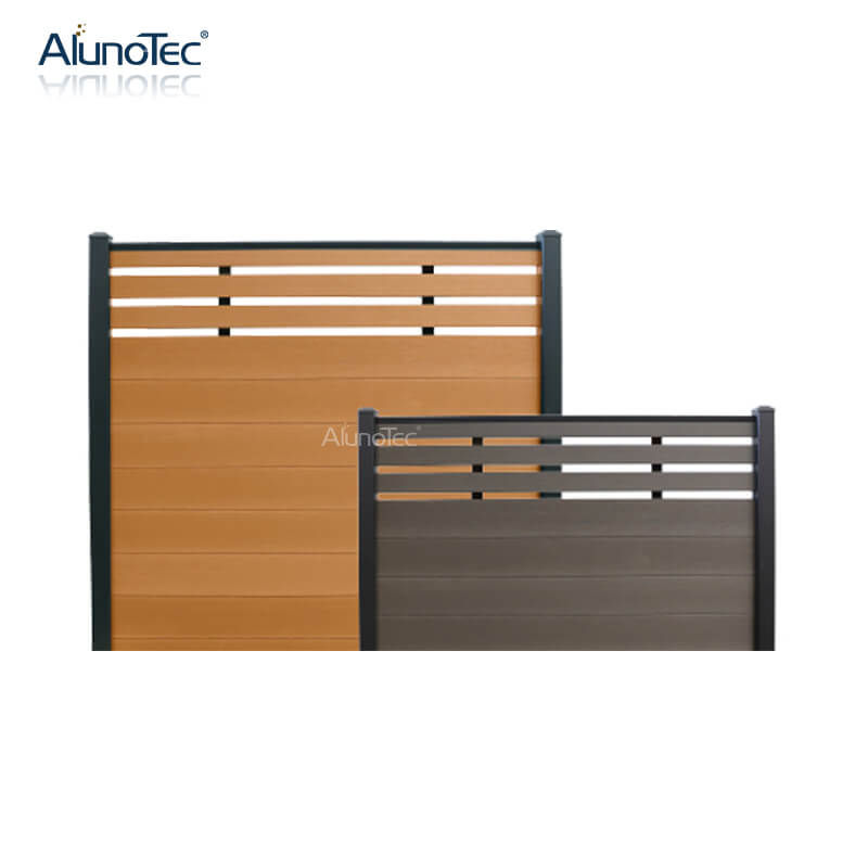 Moderne Metall-Sichtschutzpaneele, Aluminiumlatten, Holz, Garten, flexibler WPC-Lamellenbalkon, Außenzaun