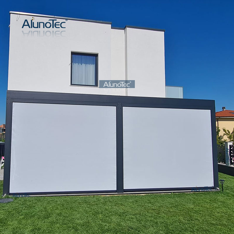 14' x 16' offener, geschlossener Outdoor-Küchenpavillon mit Lamellen zum günstigen Preis