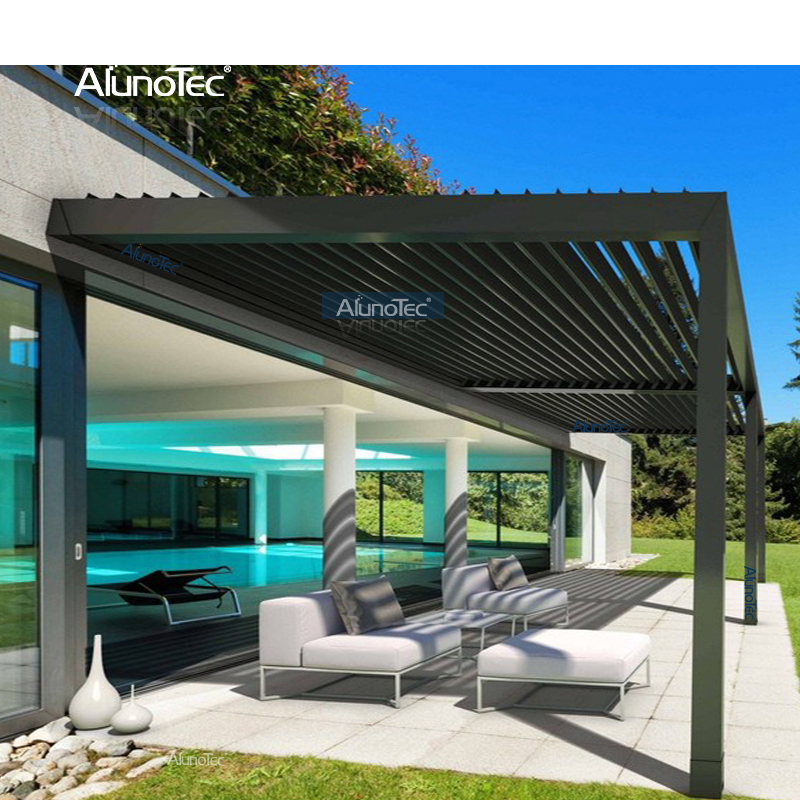 Pergo-Lux 12X16 10X13 Pergola, individuelle Größe, vorhandene Struktur, Lamellendach mit Befestigung