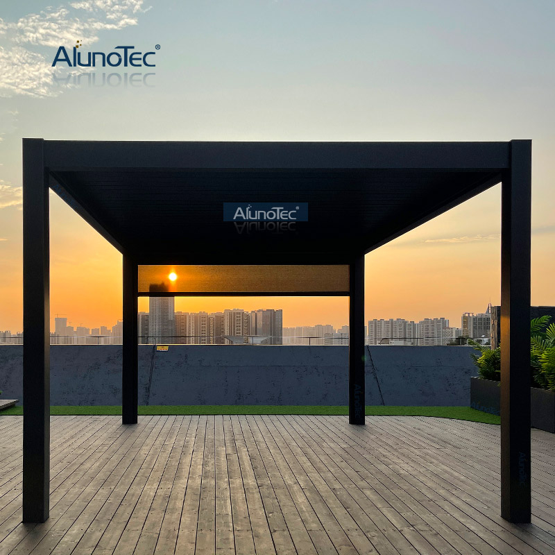 Manuelles regensicheres Lamellendach im Freien, bioklimatisches, modernes Pergola-Design für Großhändler