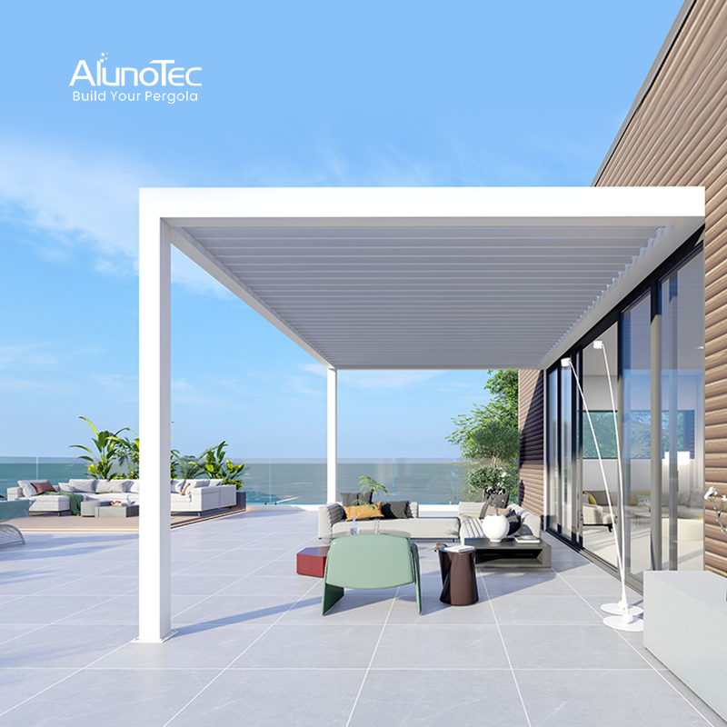  AlunoTec Hochleistungs-Sonnenschutzgitter, wetterfest, Pergola, Vinyl, Terrasse, Veranda, Purgola-Dach 