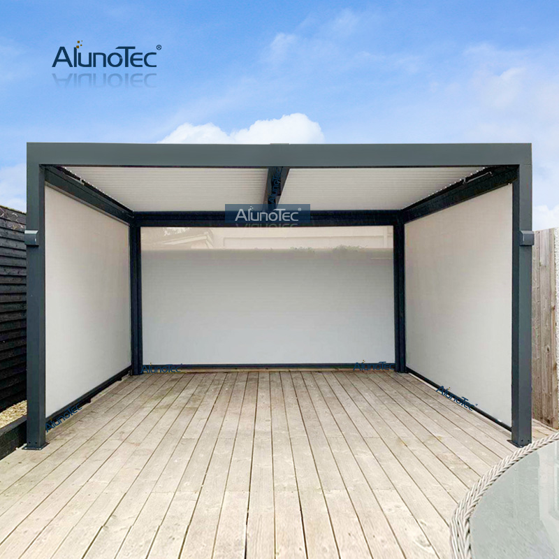 AlunoTec Custom Pergola-Dach aus Aluminium mit Lamellen für Außenbadewannen