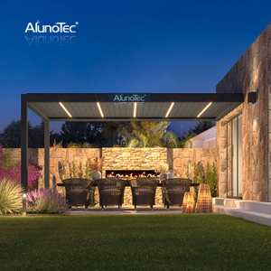 AlunoTec Fabrik-wasserdichte Aluminium-Markise, Terrassenüberdachung, Pergola-Pavillon in maßgeschneiderter Größe