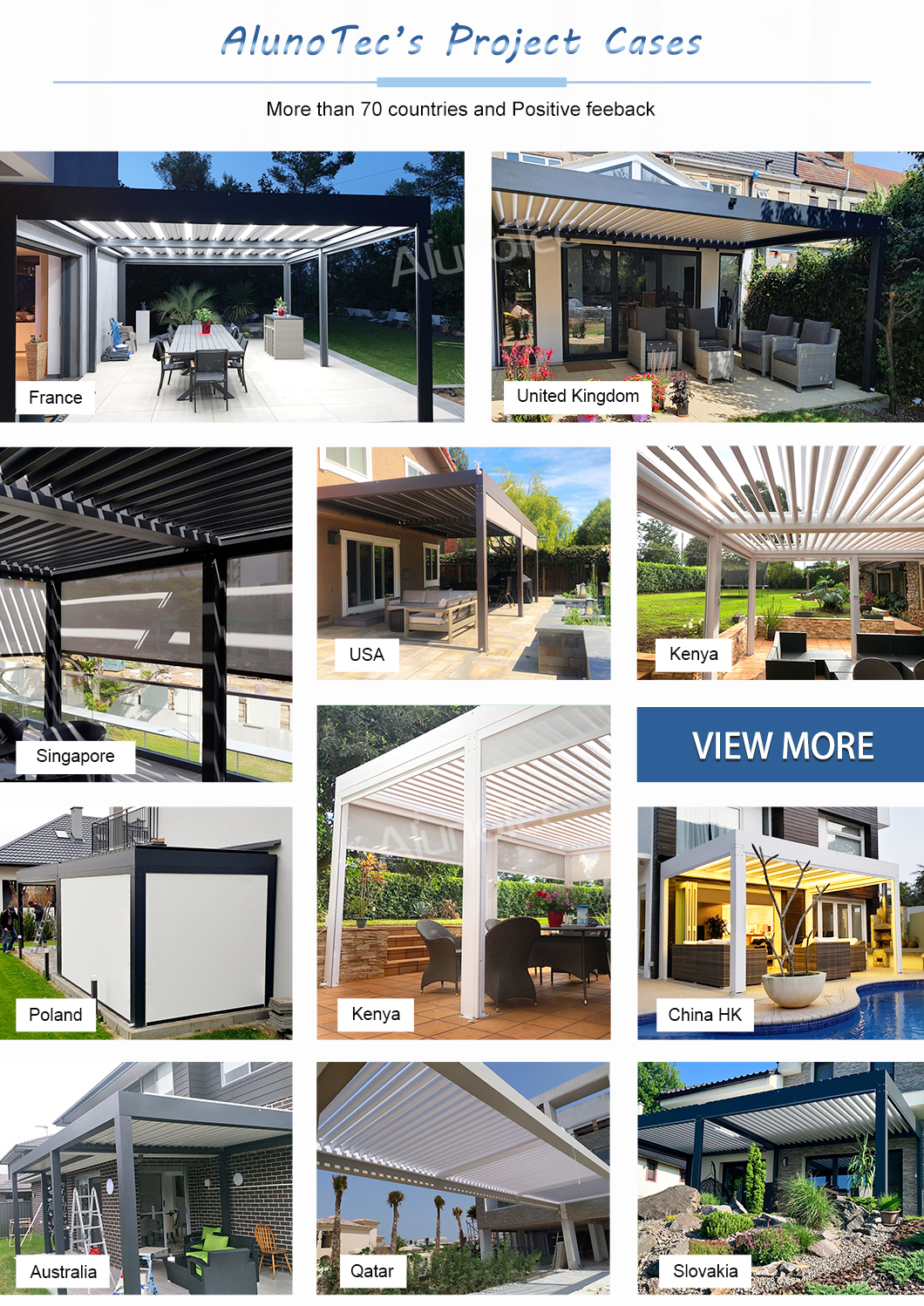 Aluminiumpergola