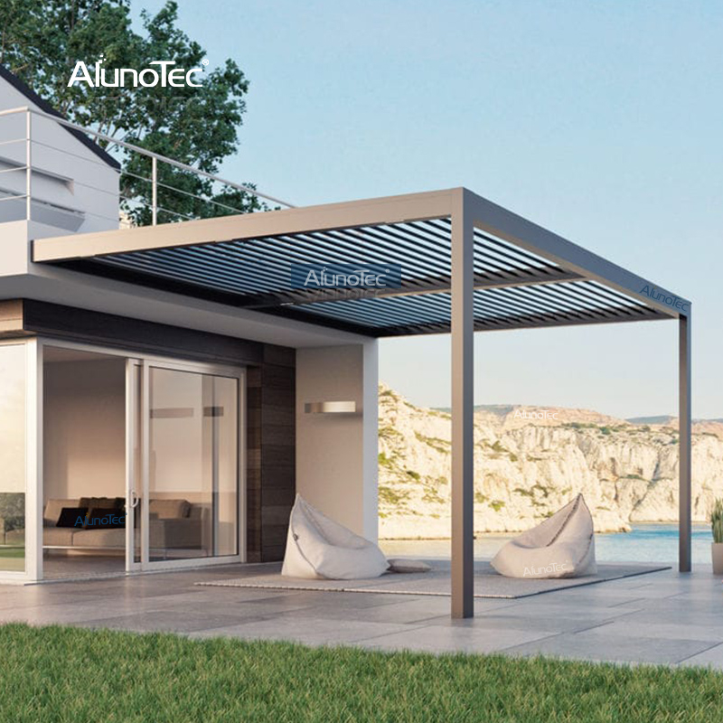 Freistehender, freistehender Terrassen-Hinterhof-Grillplatz, 3 x 3 m, 3 x 4 m, 4 x 6 m, Pergola-Carport mit Regensensor