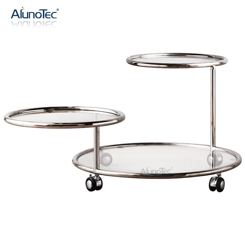 Modern Dseign Home Runder beweglicher Beistelltisch, drehbarer Couchtisch